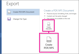 how to export a word document to pdf