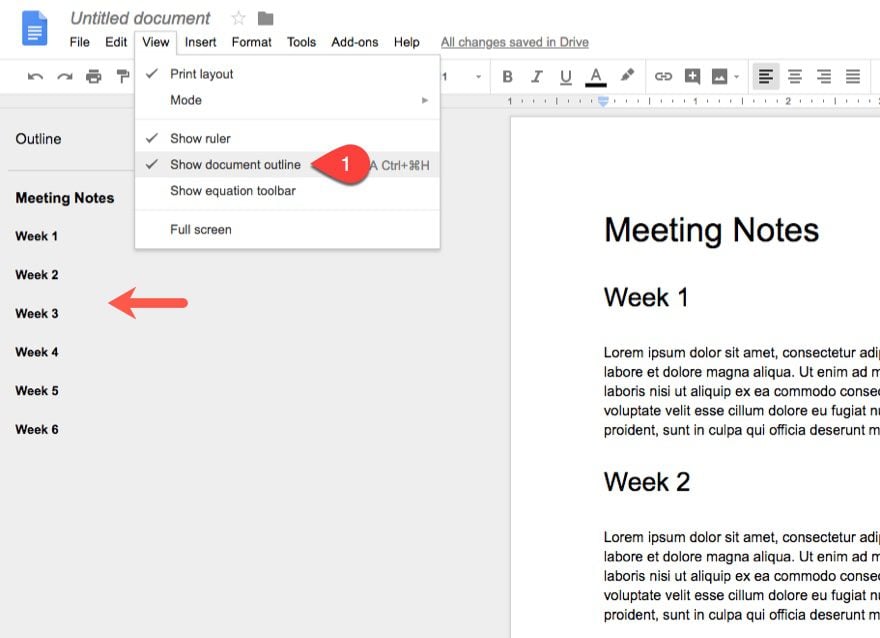 google docs how to make a document into a folder