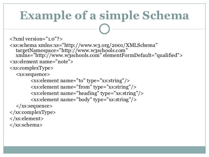 what is an xml document example