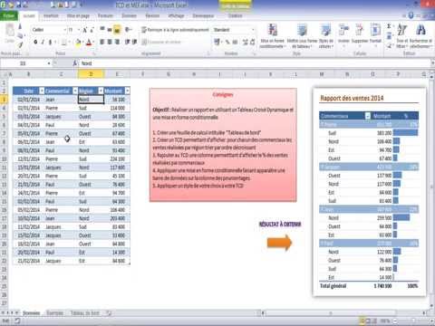 faire un document interactif excel