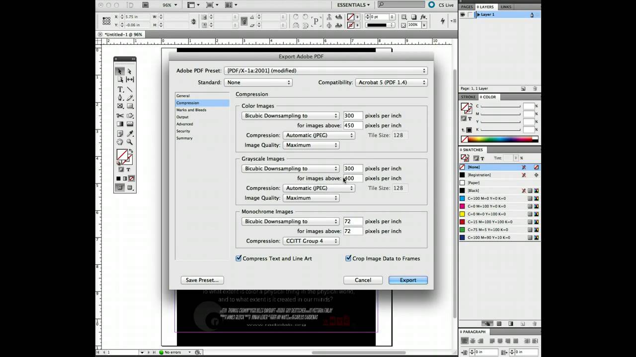 save document in indesign cc for indesign cs5