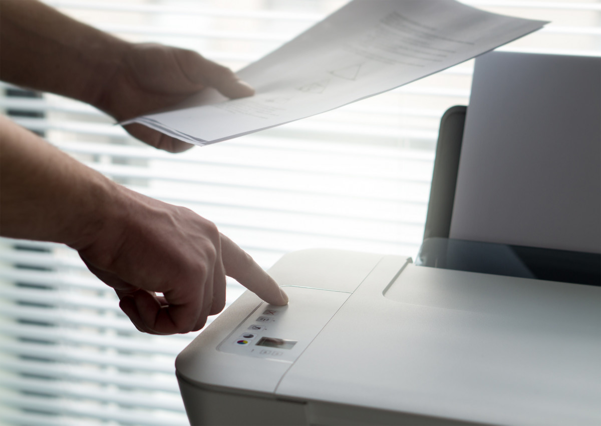 how to scan a document through network printer