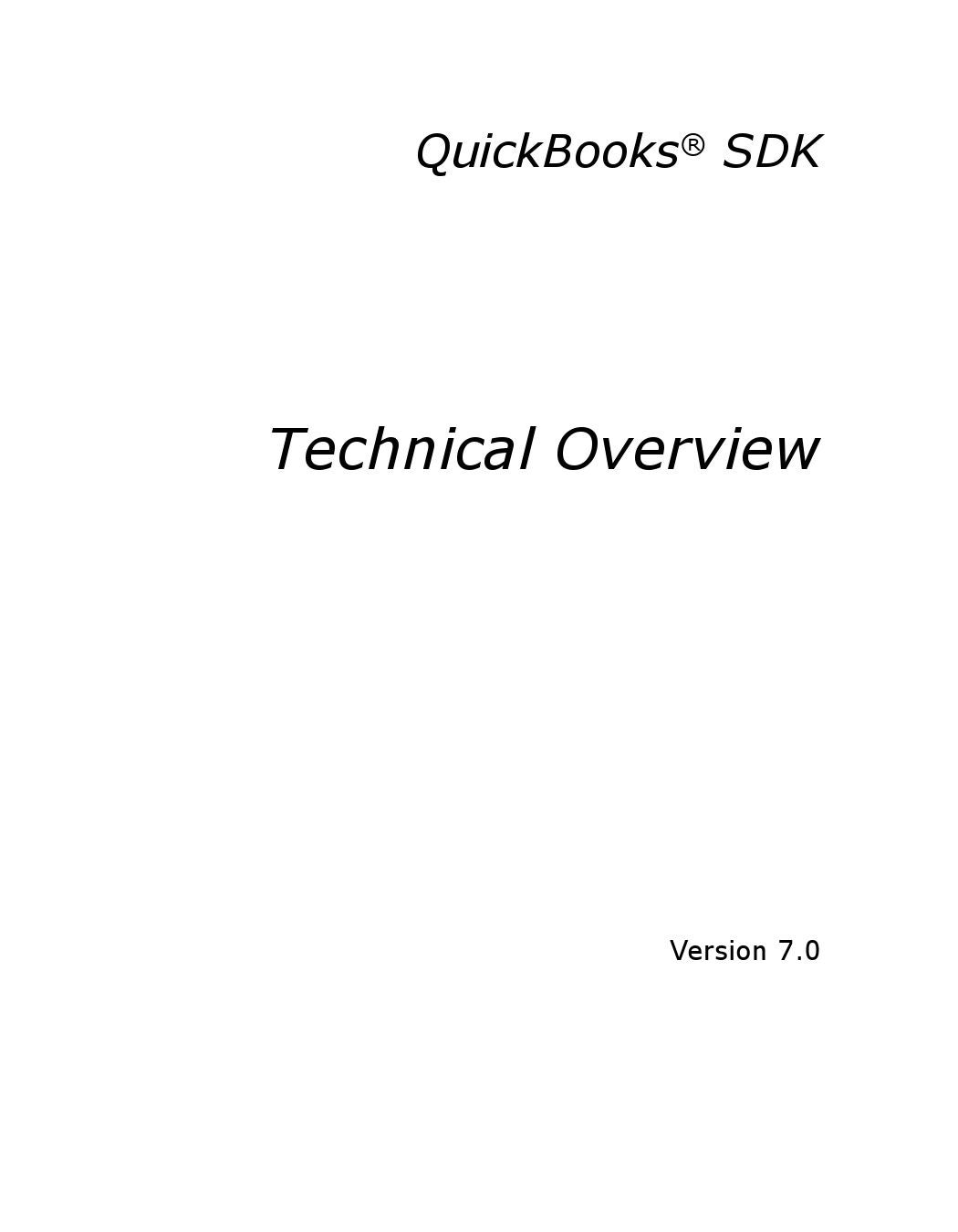 intuit quickbooks sdk documentation
